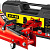 STAYER R-28 RED FORCE, в кейсе, 2 т, 130 - 350 мм, подкатной домкрат для легковых а/м, Professional (43153-2-K)