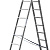 СИБИН, 10 ступеней, со стабилизатором, алюминиевая, двухсекционная лестница (38823-10)