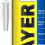 STAYER WATERPROOF, 280 мл, белый, влагостойкий монтажный клей, Professional (41325)