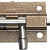 ШП-50 КМЦ, для окон и мебели, 50 мм, цвет коричневый металлик/цинк, накладная задвижка (37753-50)