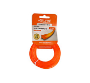 Леска для триммера, d=2.0 мм, l=15 м, ЗВЕЗДА, оранж., картон,Sturm!