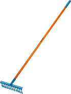GRINDA PR-12T FIBER, 380 х 100 х 1530 мм, 12 витых зубцов, углеродистая сталь, фибергласовый черенок, садовые грабли, PROLine (39654)