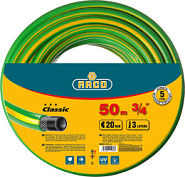 RACO CLASSIC, 3/4″, 50 м, 20 атм, трёхслойный, армированный, поливочный шланг (40306-3/4-50)