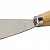 Нержавеющий шпатель STAYER 60 мм профилированное полотно деревянная ручка 10012-060