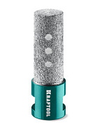 KRAFTOOL VS DIAMOND d 20 мм (М14, 50 мм), Вакуумная алмазная фреза пальчиковая (29810-20)