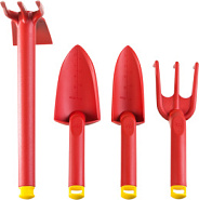 GRINDA 4 предмета: 2 совка, рыхлитель, мотыга-рыхлитель, садовый набор (421360-H4)