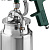 KRAFTOOL AirKraft, HVLP, 1.4мм, пневматический краскопульт с нижним бачком (06520-1.4)