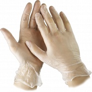 Виниловые перчатки STAYER р. L экстратонкие 100 шт. 11207-L