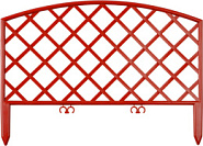 GRINDA Плетень, 24 х 320 см, терракот, 7 секций, декоративный забор (422207-T)