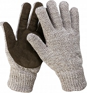 Утепленные перчатки ЗУБР Полюс р. L-XL с флисовой подкладкой и спилковым наладонником 11468-XL