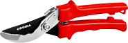 GRINDA G-35, 200 мм, закаленные лезвия, тефлоновое покрытие, пластиковые рукоятки, плоскостной секатор (40212)