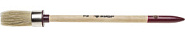 ЗУБР УНИВЕРСАЛ, 20 мм, светлая натуральная щетина, деревянная ручка, все виды ЛКМ, круглая кисть (01501-20)