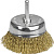 STAYER 75 мм, витая латунированная стальная проволока, 0.3 мм, чашечная щетка для дрели, Professional (35117-075)