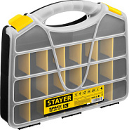 STAYER SPACE-13, 320 х 260 х 60 мм, (13″), пластиковый органайзер с 21 ячейкой (38038-13)