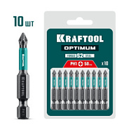 KRAFTOOL Optimum, PH1, 50 мм, 10 шт, биты (26122-1-50-10)