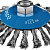 ЗУБР 125 мм, стальная проволока 0.5 мм, коническая щетка-крацовка для УШМ, Профессионал (35269-125)