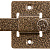 ЗД-06, для дверей, 60 х 115 мм, усиленная, квадратный засов, цвет бронза, накладная задвижка (37788-6)