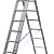 СИБИН 8 ступеней, со стабилизатором, алюминиевая, трехсекционная лестница (38833-08)