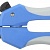 ЗУБР форма прямые, длина общая 190 мм, длина режущей кромки 40 мм, ножницы прямые универсальные 40007-1