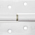 ПН-110, 110 x 41 х 2.8 мм, правая, цвет белый, карточная петля (37651-110R)