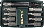 KRAFTOOL Compact-10, с магнитным адаптером, 10 шт, набор бит (26130-H10)