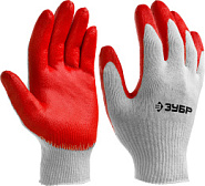 ЗУБР УНИВЕРСАЛ, S-M, х/б перчатки с нитриловым обливом, маслобензостойкие, 13 класс (11458-S)