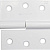 STAYER 75 x 75 x 2.4 мм, разъемная, правая, цвет белый цинк, карточная петля (37613-75-2R)