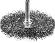 ЗУБР 63 мм, витая, стальная проволока 0.3 мм, щетка дисковая для дрели, Профессионал (35198-063)