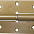 ПН-85, 85 x 41 х 2.5 мм, правая, цвет золотой металлик, карточная петля (37643-85R)