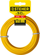 STEHER ЗВЕЗДА, 3.0 мм, 15 м, леска для триммера (75010-3.0)