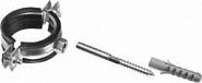 Хомут трубный в комплекте с сантехнической шпилькой и дюбелем, ЗУБР, МАСТЕР, 37866-38-43