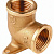 GENERAL FITTINGS гайка/гайка, 1/2″, латунь, уголок с креплением к стене (51076-G/G-1/2)