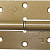 ПН-85, 85 x 41 х 2.5 мм, правая, цвет золотой металлик, карточная петля (37643-85R)
