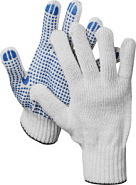 DEXX с ПВХ покрытием (точка), 10 пар, х/б, 7 класс, перчатки рабочие (11400-H10)