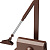 STAYER MAXComfort, до 80 кг, коричневый серебро, дверной доводчик (37917-80)