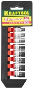 Набор торцовых головок на рельсе KRAFTOOL SUPER-LOCK 8 шт. (1/4") 6-13 мм 27860-H8