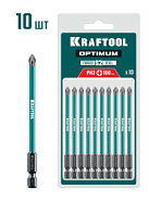 KRAFTOOL Optimum, PH2, 100 мм, 10 шт, биты (26122-2-100-10)