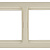 СВЕТОЗАР Гамма, четверная, горизонтальная, цвет бежевый, накладная панель (SV-54150-B)