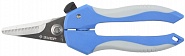 ЗУБР форма прямые, длина общая 190 мм, длина режущей кромки 40 мм, ножницы прямые универсальные 40007-1
