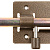 ЗД-01, для дверей, 64 х 115 мм, засов 14 мм, цвет бронза, накладная задвижка (37774-1)