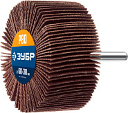 ЗУБР d 60 x 30 мм, P80, на шпильке d 6 мм, круг шлифовальный лепестковый, Профессионал (36602-080)