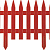 GRINDA Классика, 28 х 300 см, терракот, 7 секций, декоративный забор (422201-T)