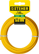 STEHER ВИТОЙ КВАДРАТ, 1.6 мм, 15 м, леска для триммера (75020-1.6)