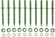 GRINDA 200 мм, зеленые, полипропилен, 10 шт, садовые колышки (422319)