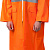 ЗУБР нейлон, сигнальный цвет, р.52-54, плащ-дождевик на молнии, Профессионал (11617-52)