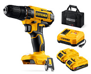 STEHER 20 В, 40 Н·м, 2 АКБ LMS (2 А·ч), дрель-шуруповерт, сумка (CD-40-22)