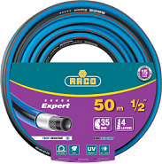 RACO EXPERT, 1/2″, 50 м, 35 атм, четырёхслойный, армированный, поливочный шланг (40302-1/2-50)