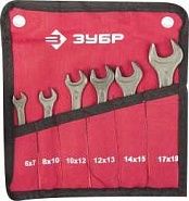 Набор гаечных ключей рожковых, ЗУБР, 2703-H6