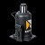 RUNTEC RT-WJ12 Домкрат бутылочный, двухштоковый, профессиональный 12 т, 235-590 мм