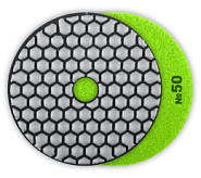 ЗУБР 100 мм, №50, сухое шлифование, алмазный гибкий шлифовальный круг АГШК, Профессионал (29868-050)